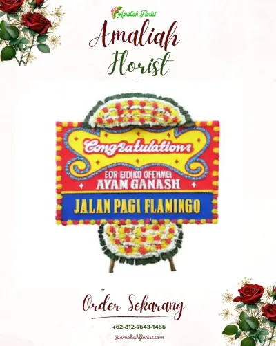 Bunga Papan Congratulation di Benowo Surabaya